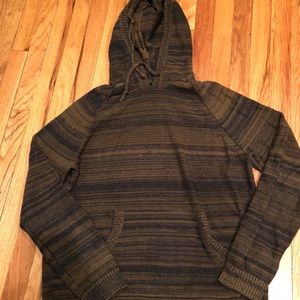 Men’s Knit Hoodie Style Sweater